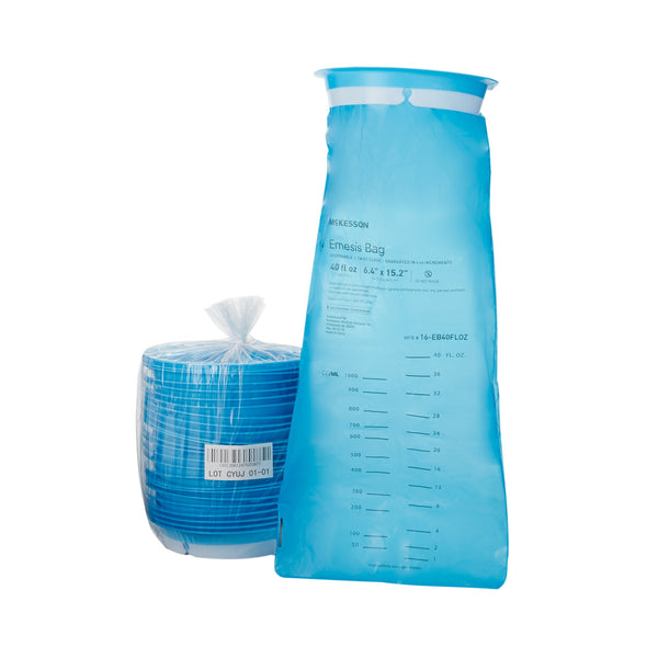 McKesson Emesis Bag 40 oz. Blue (831668_CS) 100/CS