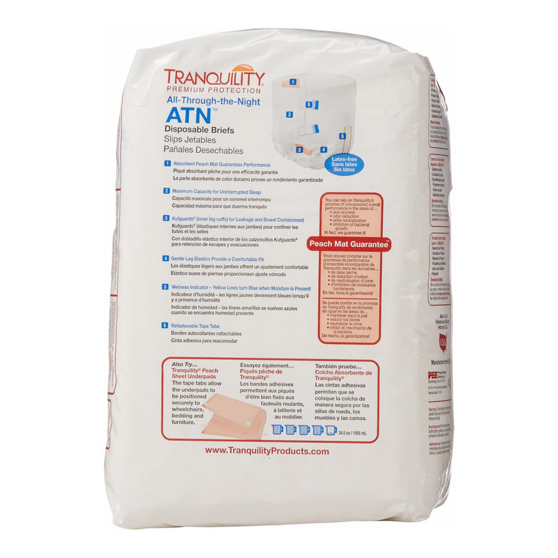Tranquility® ATN Unisex Adult Incontinence Brief Small Disposable Heavy Absorbency (457770_CS) 100/CS