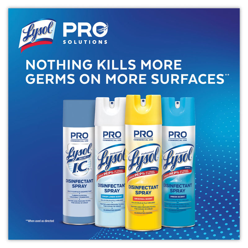 Lysol® I.C.™ Surface Disinfectant Alcohol Based Aerosol Spray Liquid 19 oz. Can Scented NonSterile (582144_CS) 12/CS