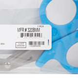 McKesson Medicut™ Trauma Shears 7-1/4 Inch Length Medical Grade Stainless Steel Blue Finger Ring Handle Angled Blunt Tip / Blunt Tip (1078271_EA) 1/EA