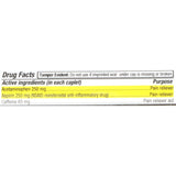 McKesson Brand Pain Relief 250 mg - 250 mg - 65 mg Strength Acetaminophen / Aspirin / Caffeine Caplet 100 per Bottle (868383_CS) 1200/CS
