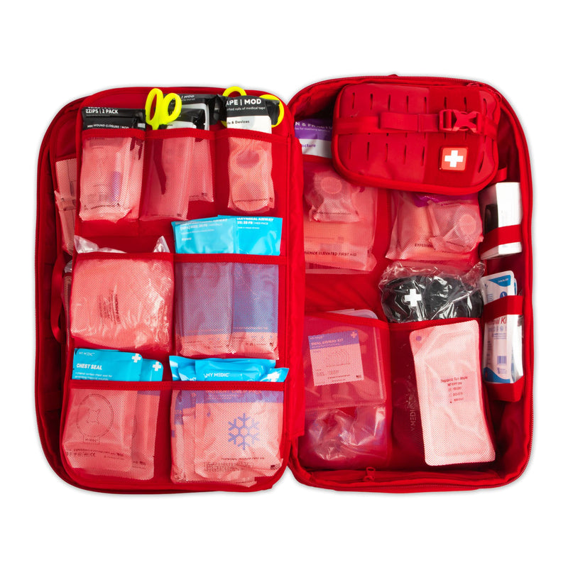 My Medic™ The MEDIC Pro First Aid Kit 10 Person Red Nylon Backpack (1207727_EA) 1/EA
