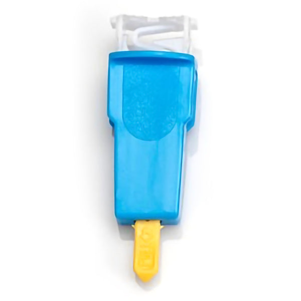 Capiject® Safety Lancet 2.0 mm Blade Retractable Push Button Activation Finger (682037_BX) 200/BX