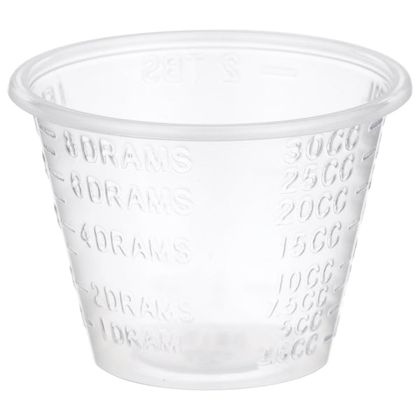 McKesson Medicine Cup 1 oz. Clear Plastic Disposable NonSterile (188670_CS) 5000/CS