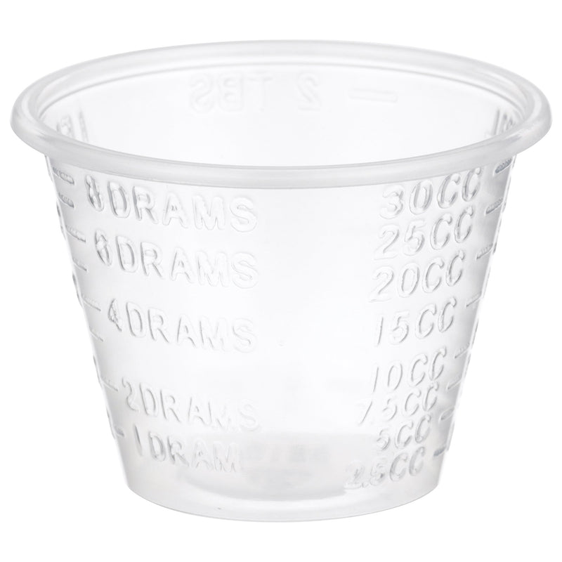 McKesson Medicine Cup 1 oz. Clear Plastic Disposable NonSterile (188670_CS) 5000/CS