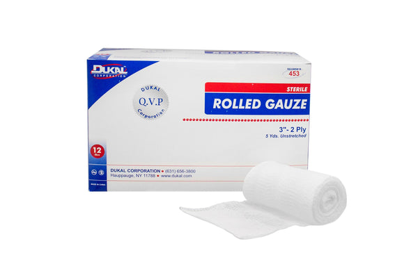 Dukal™ Conforming Bandage 3 Inch X 5 Yard 2-Ply Sterile 1 per Pack (519206_BG) 12/BG