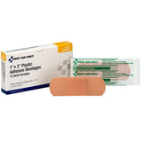First Aid Only™ Adhesive Strip 1 X 3 Inch Plastic Rectangle Tan Sterile (1124431_CS) 960/CS
