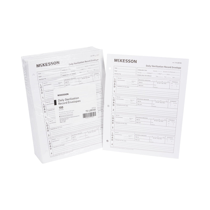 McKesson Sterilization Record Envelope McKesson (524898_CS) 1000/CS