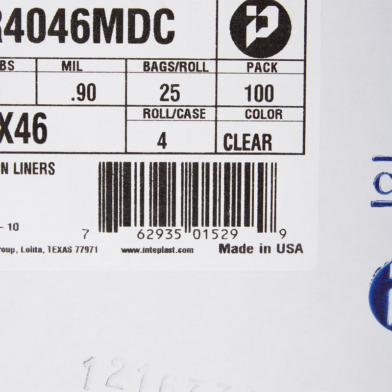 McKesson Trash Bag 45 gal. Clear LLDPE 0.90 mil 40 X 46 Inch Star Seal Bottom Coreless Roll (1137634_CS) 100/CS