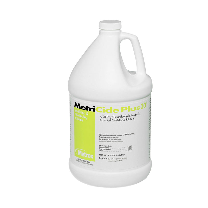 MetriCide Plus 30® Glutaraldehyde High-Level Disinfectant Activation Required Liquid 1 gal. Jug Reusable (188001_CS) 4/CS
