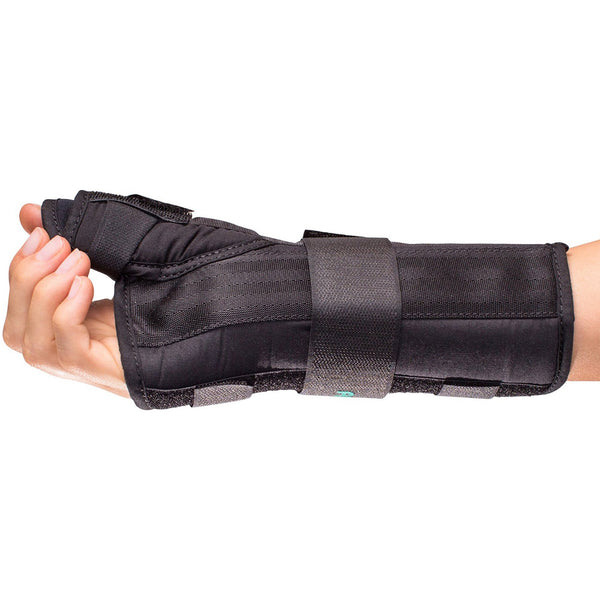 Premier® Wrist Brace with Thumb Spica Aluminium / Foam / Nylon / Plastic / Polyester Right Hand Black Medium (442320_EA) 1/EA