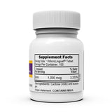 Up&Up Biotin Supplement Vitamin B7 1,000 mcg Strength Tablet 100 per Bottle (786042_BT) 1/BT