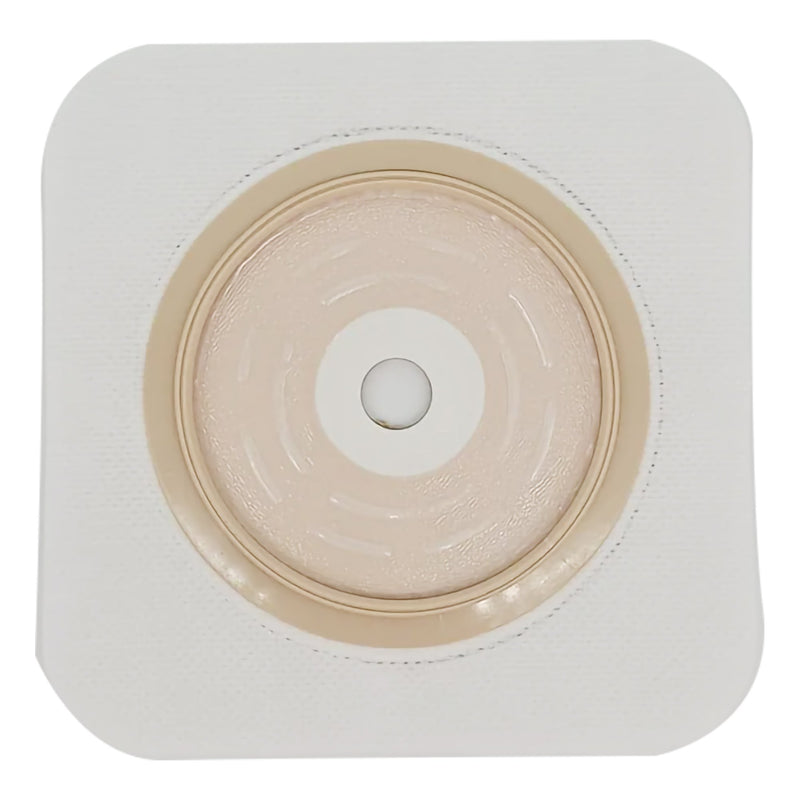Safe n Simple™ Ostomy Barrier Trim to Fit, Standard Wear Flexible Tape 70 mm Flange Up to 2-1/4 Inch Opening 5 X 5 Inch (1243979_BX) 10/BX