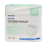 McKesson Ultra Unisex Adult Absorbent Underwear Pull On with Tear Away Seams 2X-Large Disposable Heavy Absorbency (724919_BG) 1/BG