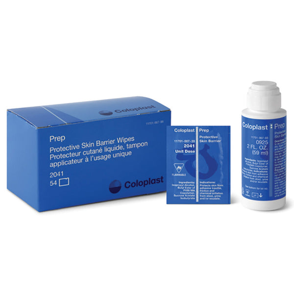 Coloplast® Prep™ Skin Barrier Wipe 50 to 75% Strength Propan-2-ol Individual Packet NonSterile (170352_BX) 54/BX