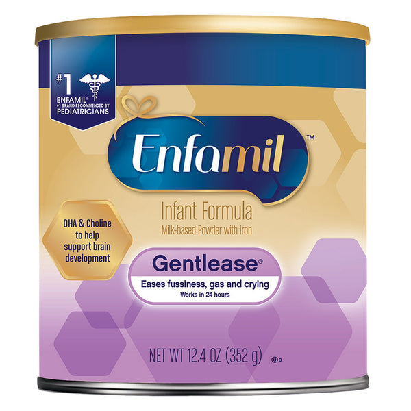 Enfamil® Gentlease® Infant Formula Unflavored 12.4 oz. Can Powder Milk-Based Fussiness / Gas / Crying (1135688_CS) 6/CS
