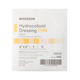 McKesson Thin Hydrocolloid Dressing Film Backing 4 X 4 Inch Square Hydrocolloid / Film (882982_CS) 200/CS