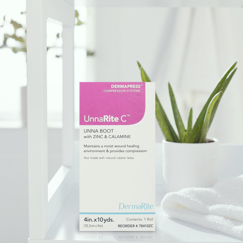 UnnaRite C™ Unna Boot Zinc Oxide / Calamine 4 Inch X 10 Yard (980206_BX) 1/BX