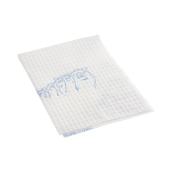 Tidi® Choice Procedure Towel 13 W X 18 L Inch White / Blue Cartoon Toes NonSterile (324309_CS) 500/CS