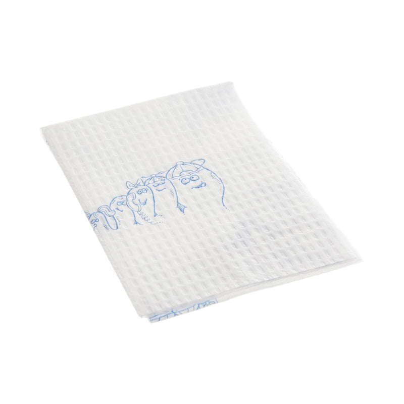Tidi® Choice Procedure Towel 13 W X 18 L Inch White / Blue Cartoon Toes NonSterile (324309_CS) 500/CS