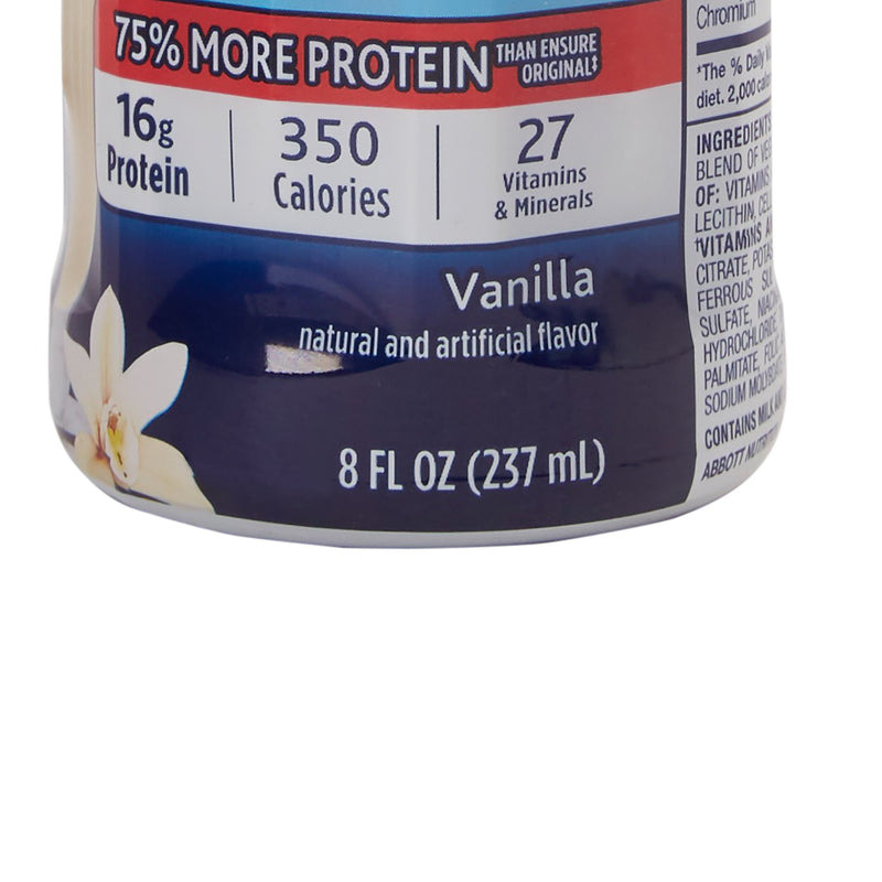 Ensure® Plus Nutrition Shake Oral Supplement Vanilla Flavor Liquid 8 oz. Bottle (765334_PK) 6/PK