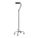 drive™ Small Base Quad Cane Aluminum 30 to 39 Inch Height Chrome (628457_EA) 1/EA