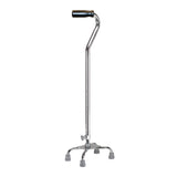 drive™ Small Base Quad Cane Aluminum 30 to 39 Inch Height Chrome (628457_CS) 4/CS