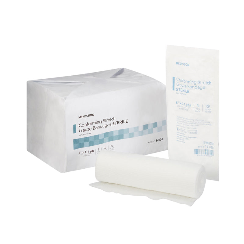 McKesson Conforming Bandage 6 Inch X 4-1/10 Yard Sterile 1 per Pack (999365_CS) 48/CS