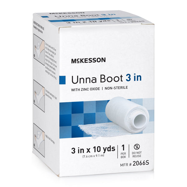 McKesson Unna Boot Zinc Oxide 3 Inch X 10 Yard (1220878_CS) 12/CS