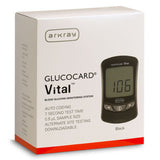 Glucocard® Vital™ Blood Glucose Meter 7 Second Results Stores up to 250 Results No Coding Required (848291_CS) 4/CS