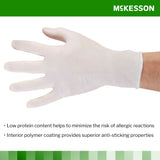 McKesson Confiderm® Exam Glove X-Large NonSterile Latex Standard Cuff Length Fully Textured Ivory Not Rated (921600_BX) 100/BX