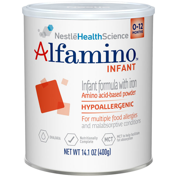 Alfamino® Infant Formula Unflavored 14.1 oz. Can Powder Amino Acid Food Allergies (984025_CS) 6/CS