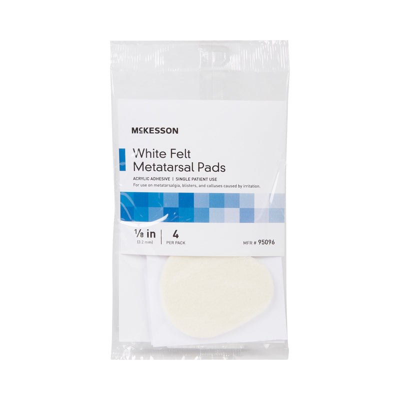McKesson Pedi-Pads Metatarsal Cushion Size 106-L Adhesive Foot (1066432_PK) 4/PK