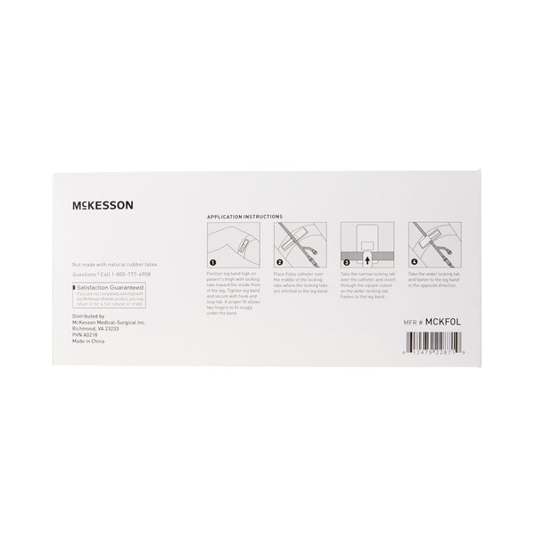 McKesson Leg Strap 2 X 24 Inch Length, Dual-Locking Tabs, Stretch Material, Hook and Loop Closure, Nonsterile (1107740_BG) 1/BG