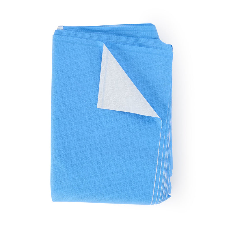 QUICK CHECK* H600 Sterilization Wrap White / Blue 48 X 48 Inch Dual Layer SMS Polypropylene Steam / EO Gas / Hydrogen Peroxide (810877_CS) 48/CS