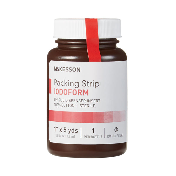 McKesson Wound Packing Strip Iodoform 1 Inch X 5 Yard Sterile Antiseptic (470442_BT) 1/BT