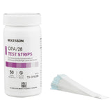 McKesson OPA/28 OPA Concentration Indicator Pad 50 Test Strips Bottle Single Use (852218_BT) 1/BT
