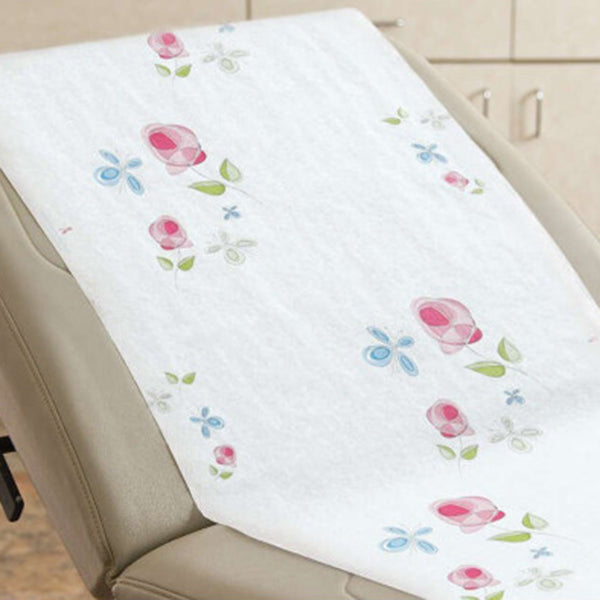 Rose Garden® Table Paper 18 Inch Width 225 Foot Length Print (Roses) Smooth (413338_CS) 12/CS