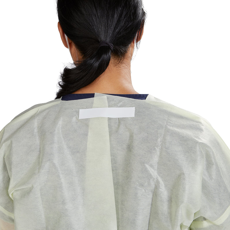 McKesson Protective Procedure Gown X-Large Yellow NonSterile AAMI Level 2 Disposable (1247992_CS) 100/CS