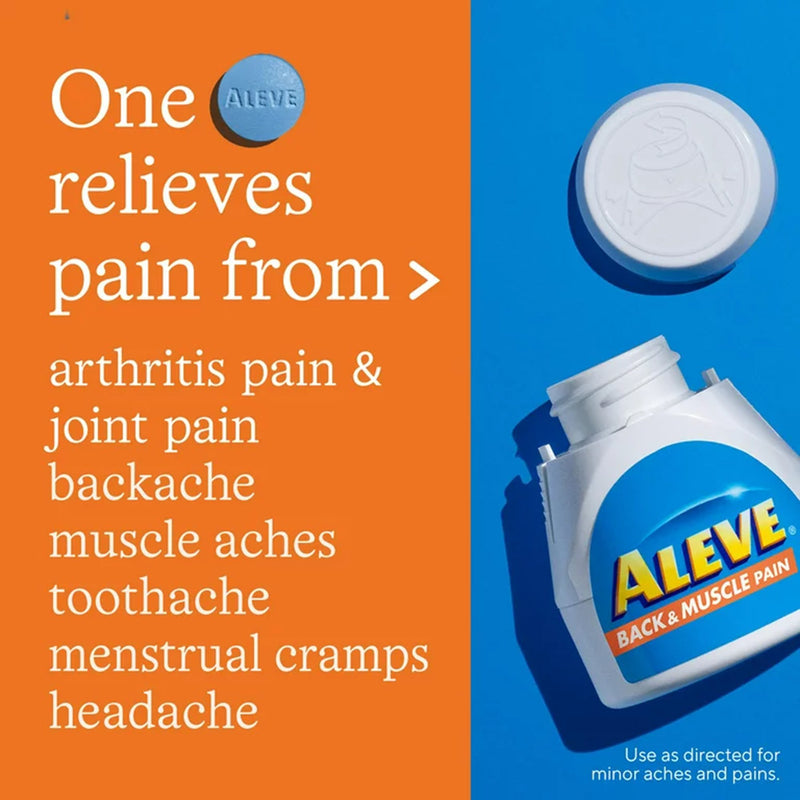 Aleve® Back Pain Relief 220 mg Strength Naproxen Sodium Tablet 24 per Bottle (1229958_BT) 1/BT
