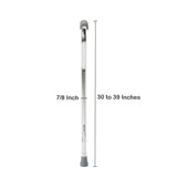 McKesson Offset Cane Aluminum 30 to 39 Inch Height Silver (1065215_EA) 1/EA