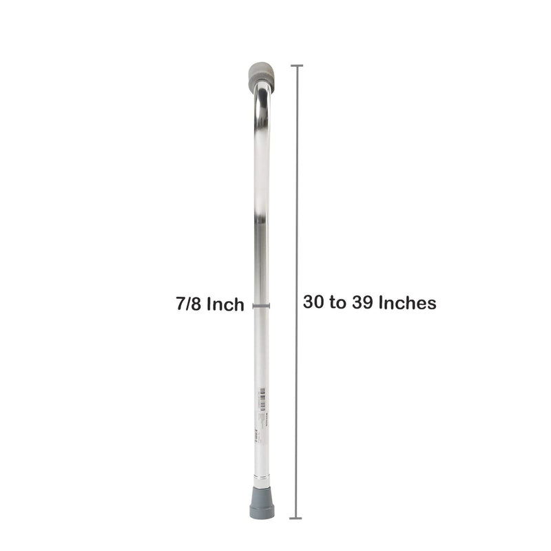 McKesson Offset Cane Aluminum 30 to 39 Inch Height Silver (1065215_EA) 1/EA
