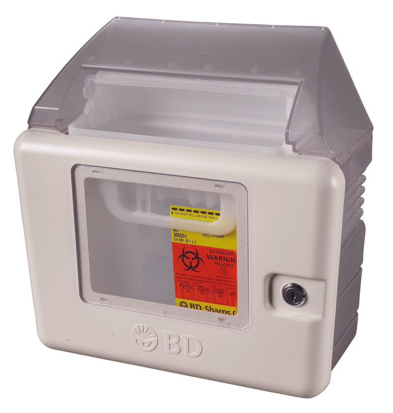 BD Sharps Container Cabinet / Wall Enclosure Wall Mount Locking (419813_EA) 1/EA