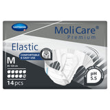 MoliCare® Premium Elastic 10D Unisex Adult Incontinence Brief Medium Disposable Heavy Absorbency (1153086_CS) 56/CS