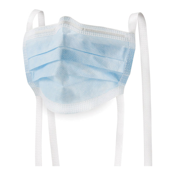 McKesson Surgical Mask ASTM Level 1 Tie Closure One Size Fits Most (188696_BX) 50/BX