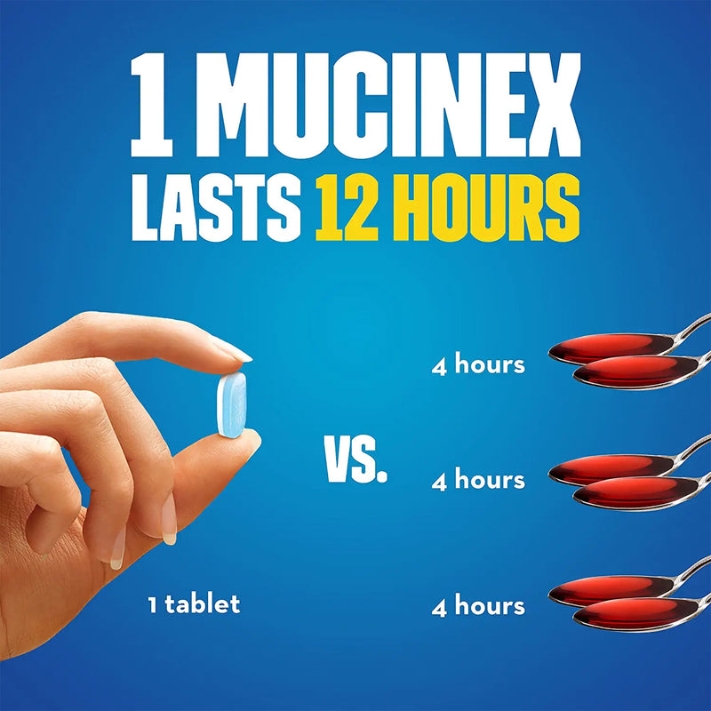 Mucinex® Cold and Cough Relief 600 mg Strength Extended Release Tablet 100 per Bottle (777455_BT) 1/BT