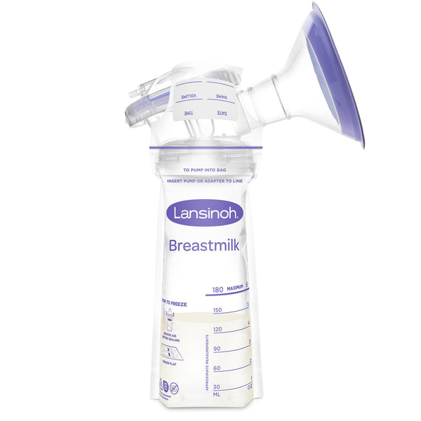 Lansinoh® Breast Milk Storage Bag 6 oz. Plastic (1176522_PK) 50/PK