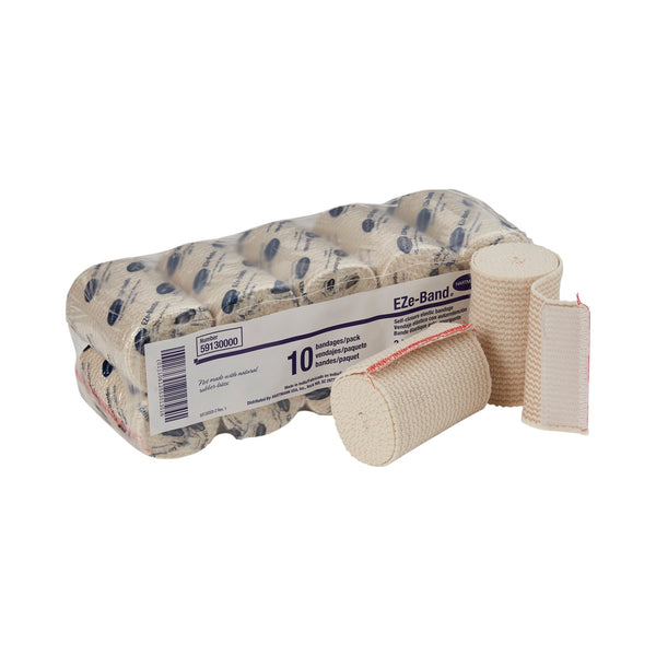 EZe-Band® LF Elastic Bandage 3 Inch X 5 Yard Double Hook and Loop Closure Tan NonSterile Standard Compression (442366_CS) 60/CS