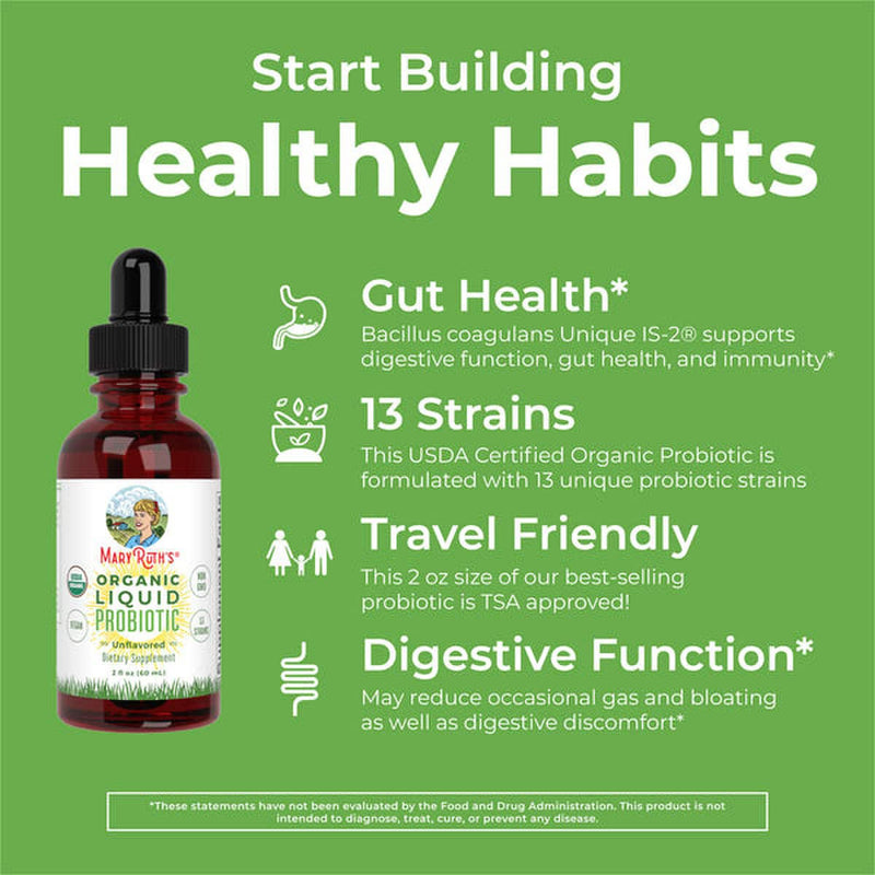Mary Ruth's® Organic Liquid Probiotic Probiotic 2 oz. Liquid (1271769_EA) 1/EA