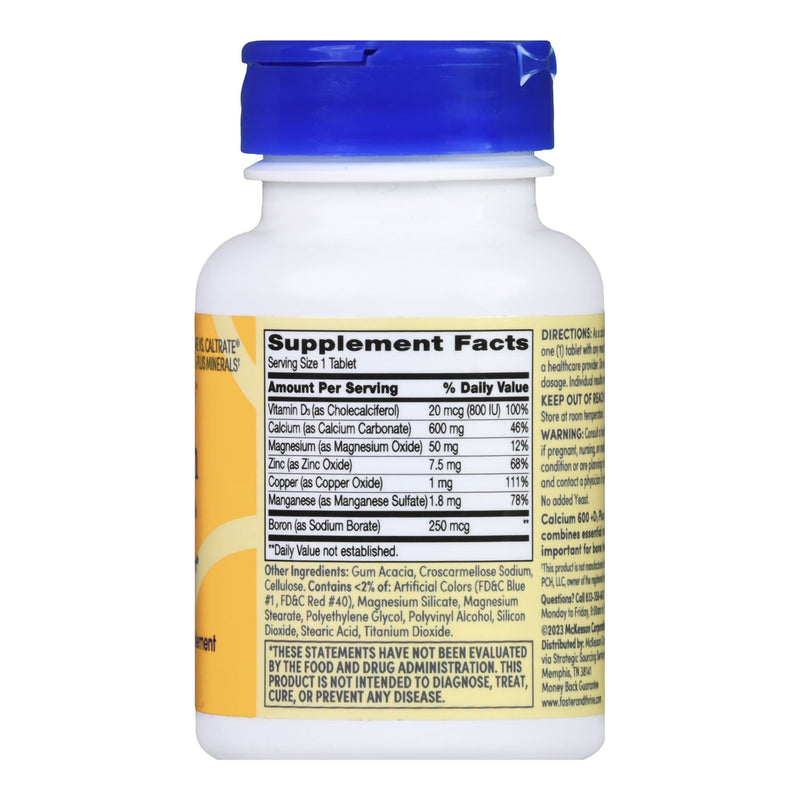 Foster & Thrive™ Joint Health Supplement Calcium / Vitamin D 600 mg Strength Tablet 60 per Bottle (1238897_BT) 1/BT